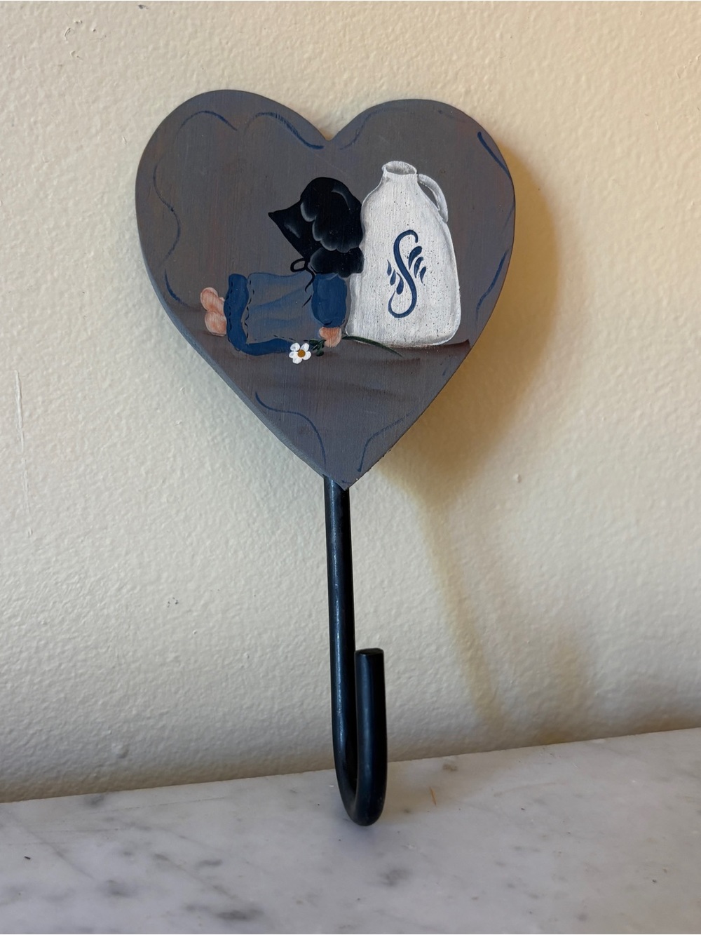 Vintage Hand painted Hook
